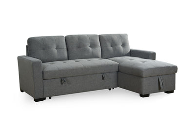 Alven Grey Corner Sofa Bed