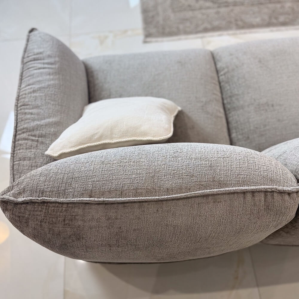 Angelo Beige 3 Seater Sofa