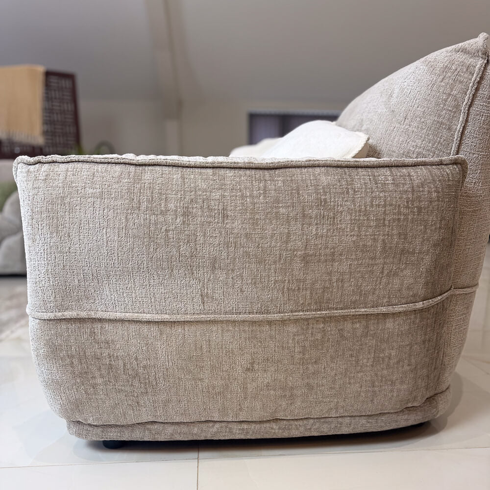 Angelo Beige 3 Seater Sofa