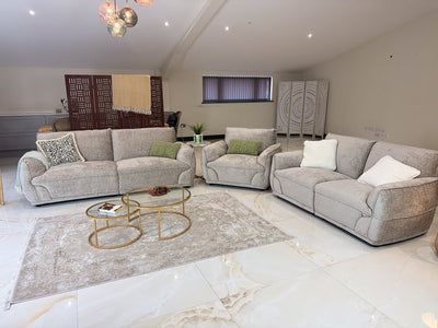 Angelo Beige 3 Seater Sofa