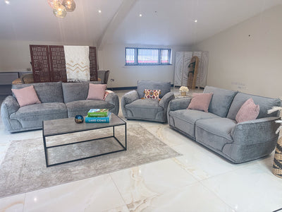 Angelo Grey 3 Seater Sofa