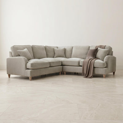 Anika Beige Double Corner Sofa