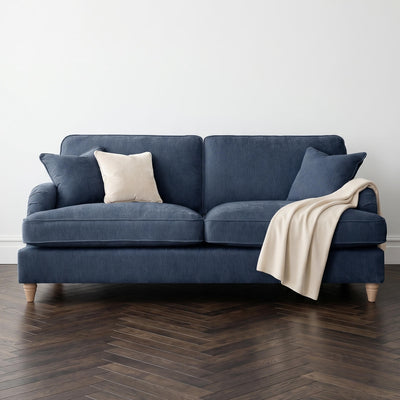 Anika Blue 3 Seater Sofa
