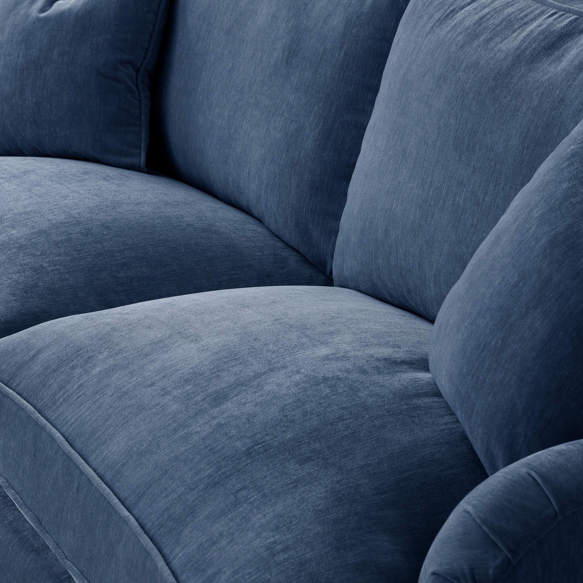 Anika Blue Double Corner Sofa