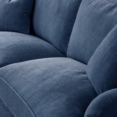 Anika Blue Double Corner Sofa