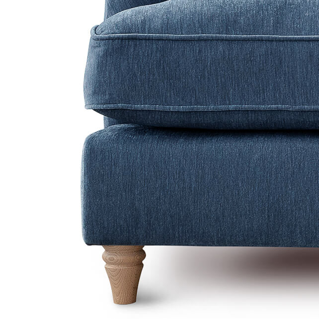 Anika Blue Double Corner Sofa