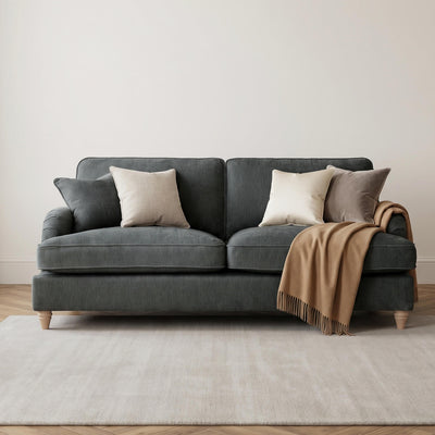 Anika Grey 3 Seater Sofa