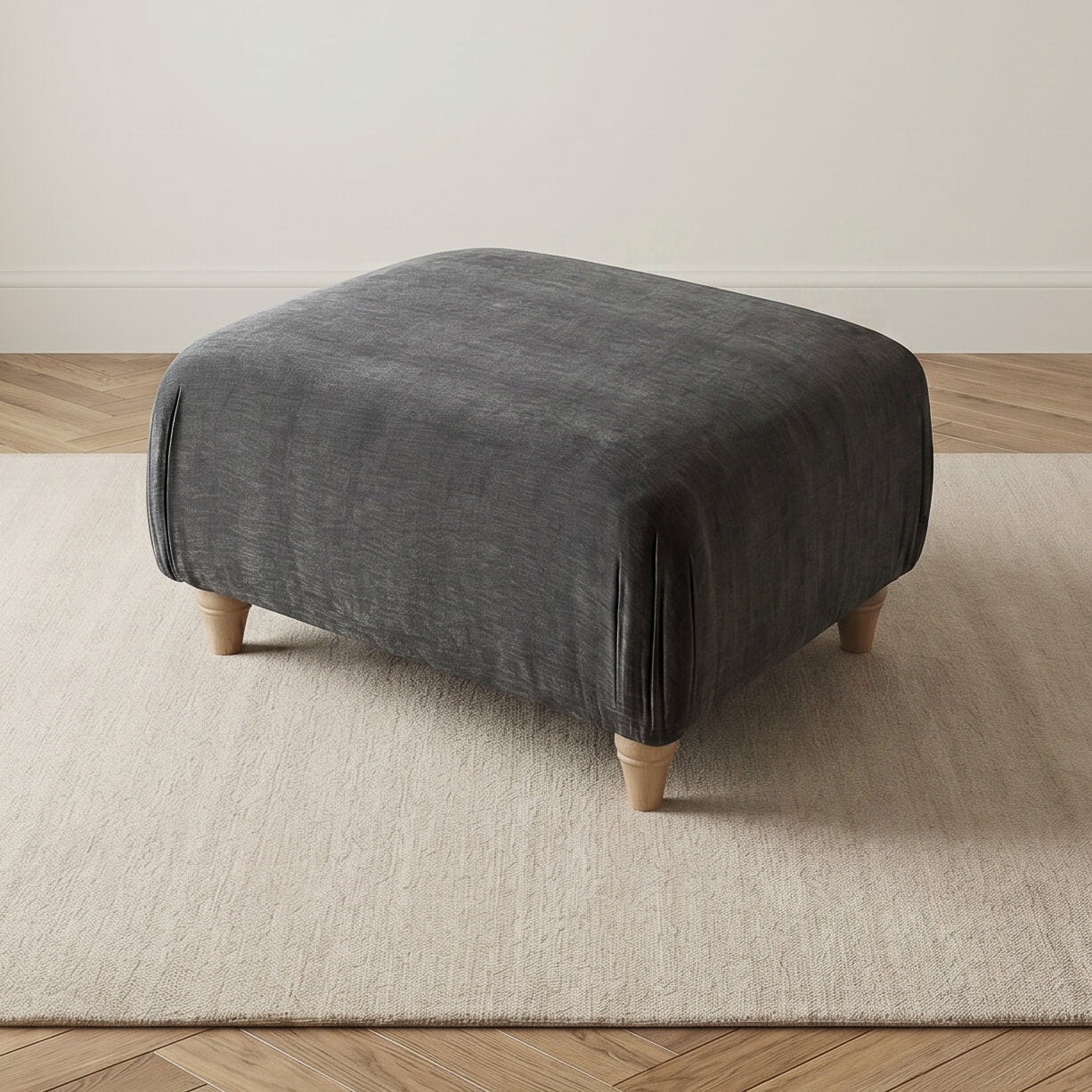 Anika Grey Footstool