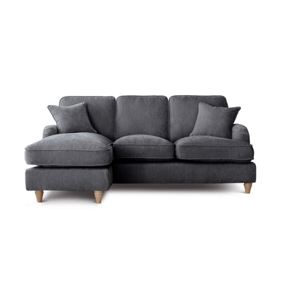 Anika Grey Left Chaise Corner Sofa