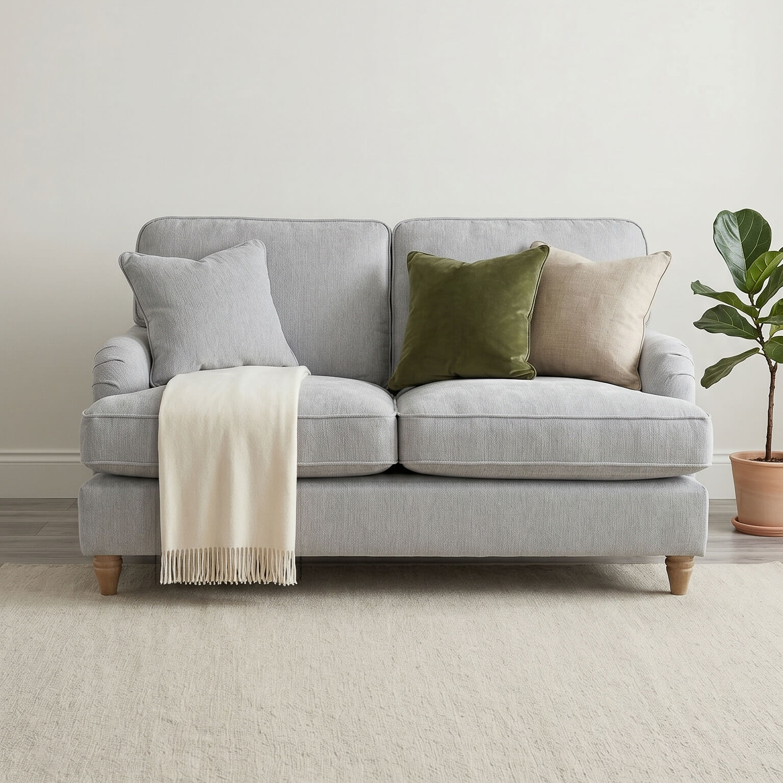 Anika Grey 2 Seater Sofa