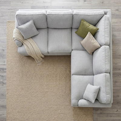 Anika Grey Double Corner Sofa