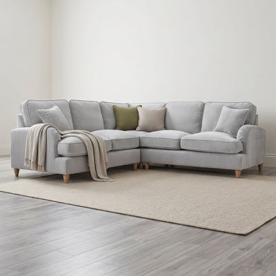 Anika Grey Double Corner Sofa