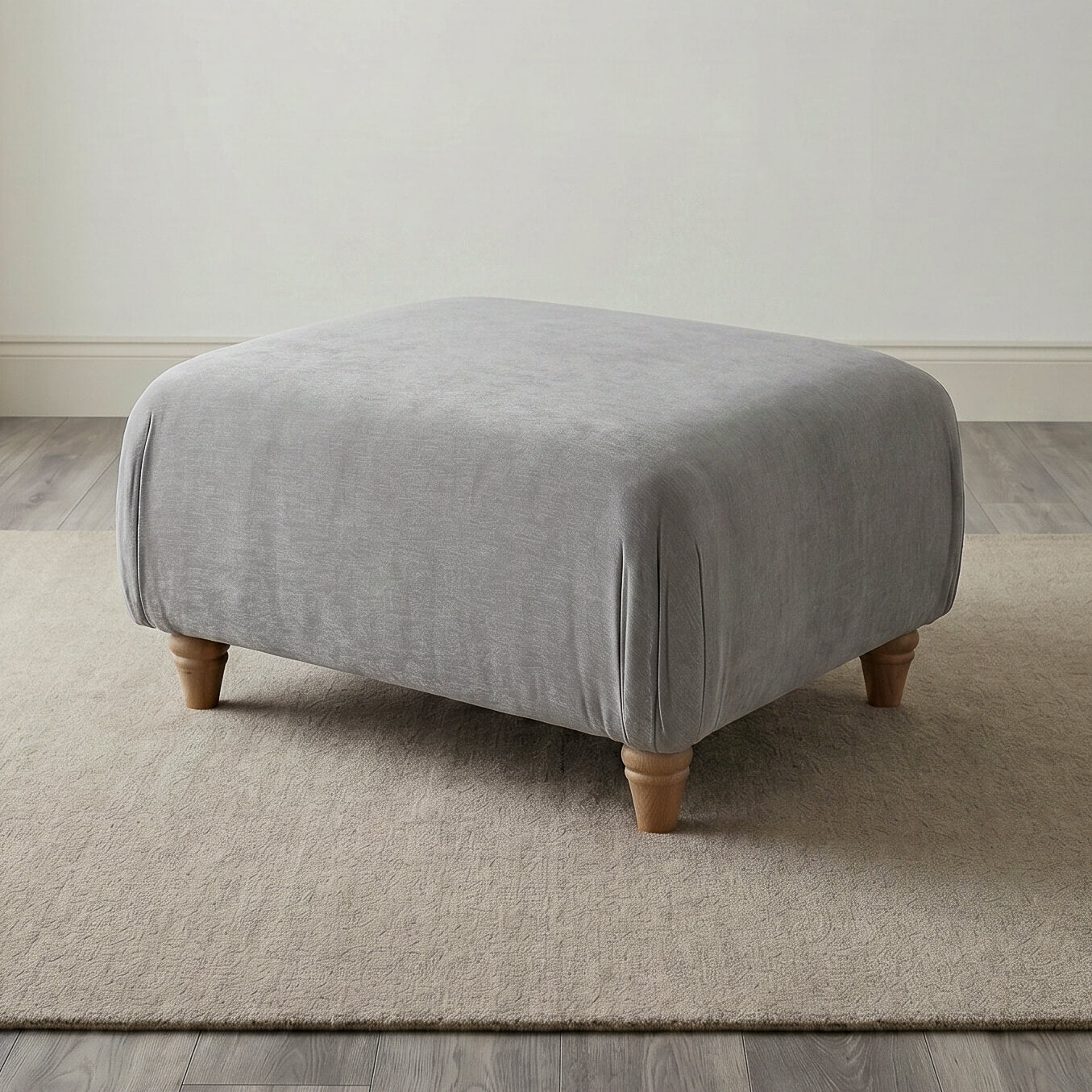 Anika Grey Footstool