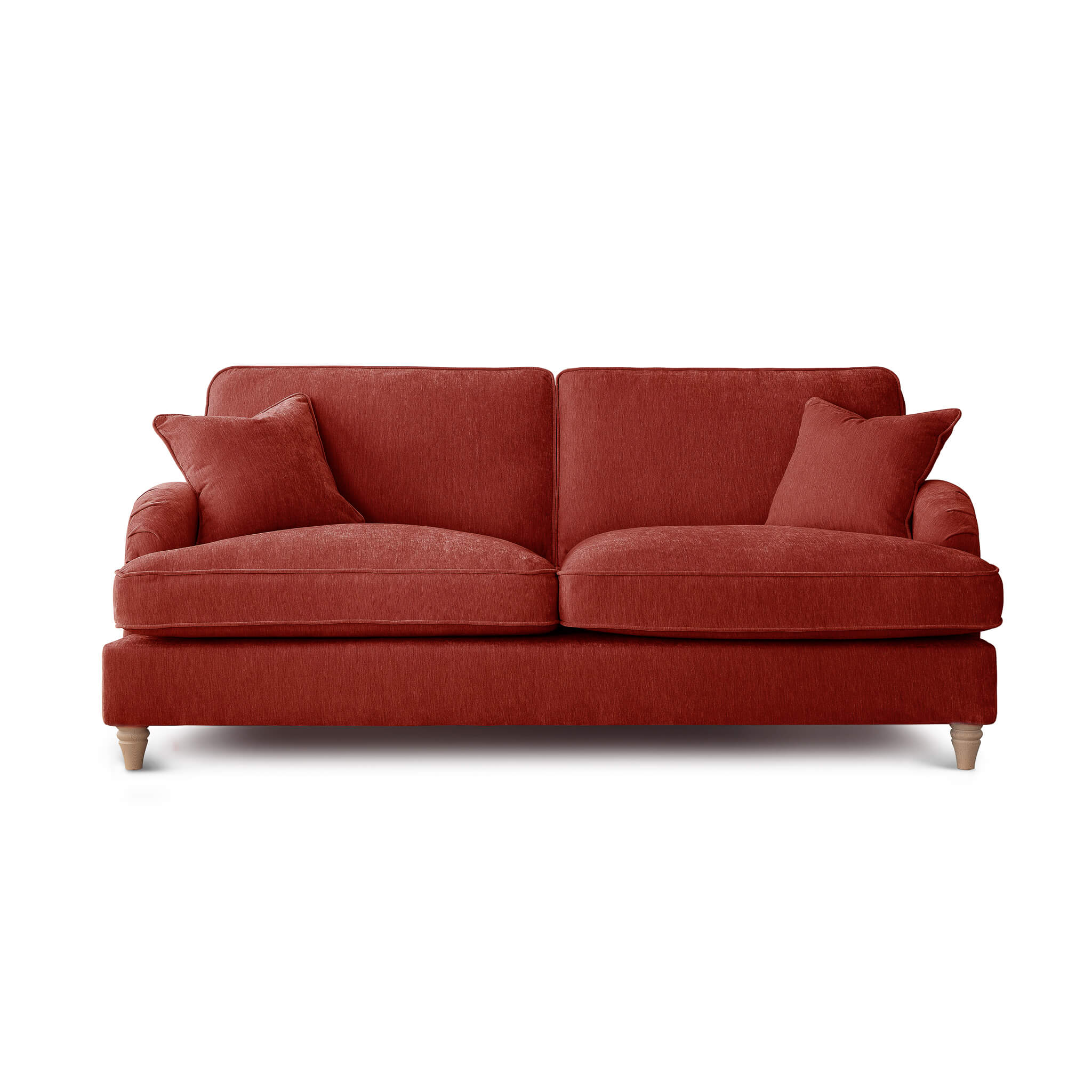 Anika Red 3 Seater Sofa