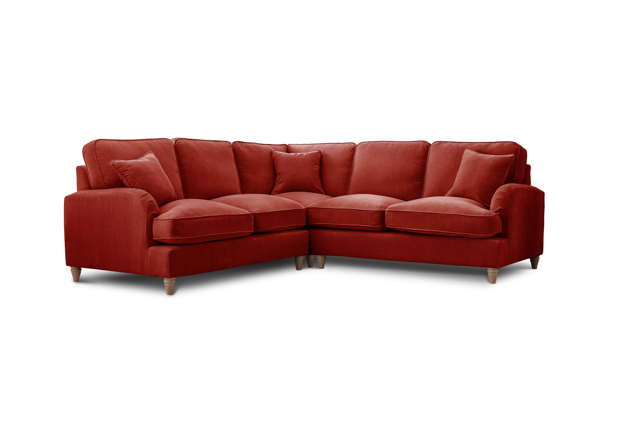 Anika Red Double Corner Sofa