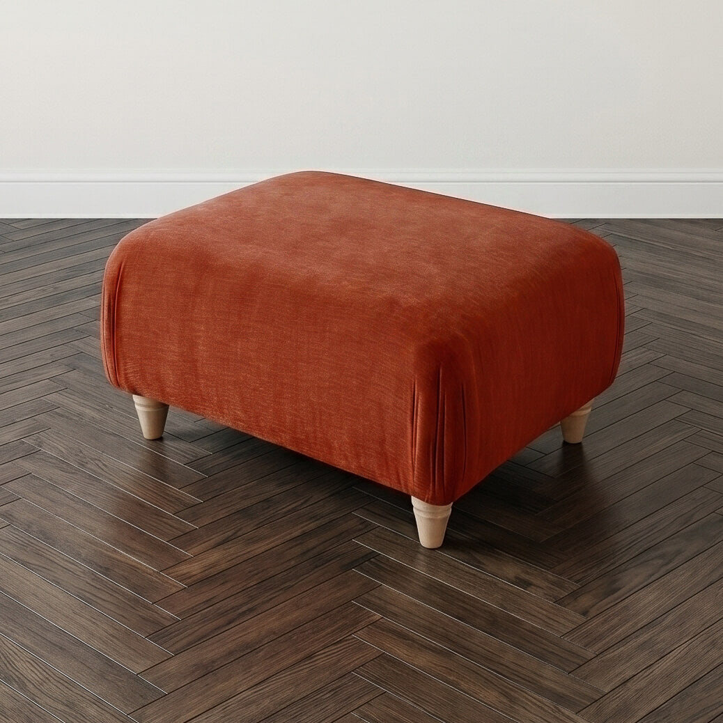 Anika Red Footstool