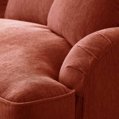 Anika Red Right Chaise Corner Sofa
