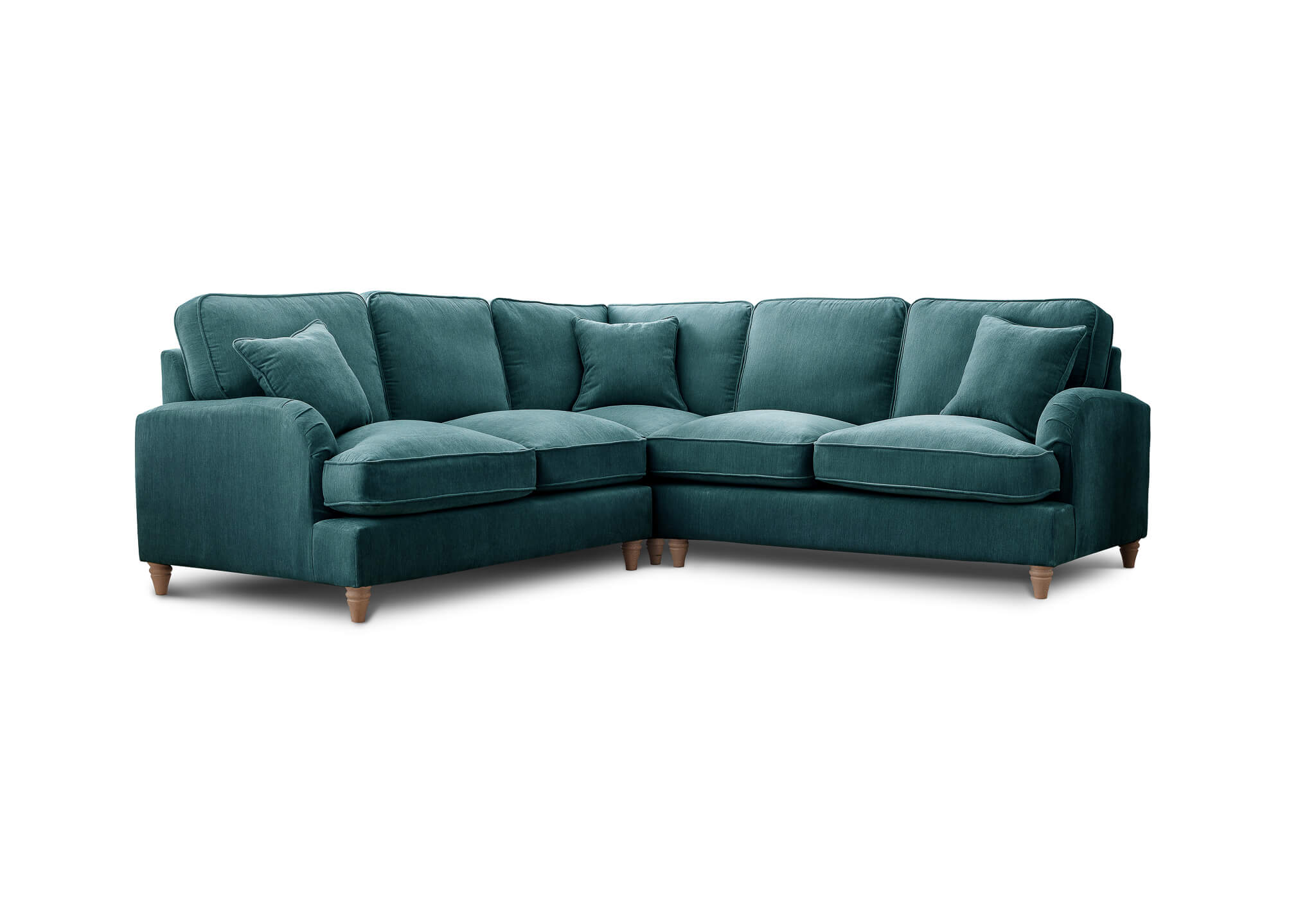 Anika Teal Double Corner Sofa