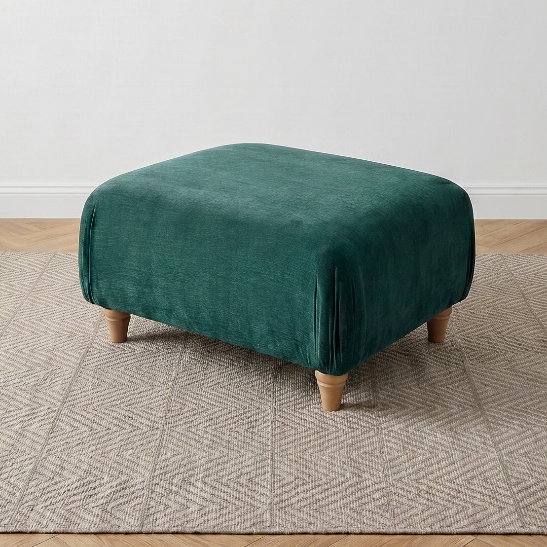 Anika Teal Footstool