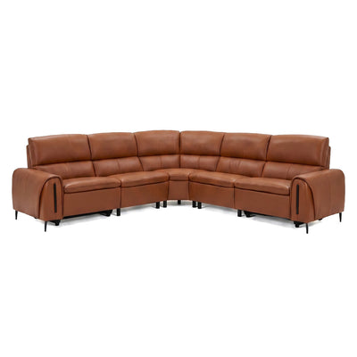 Arizona Brown Power Corner Recliner Sofa