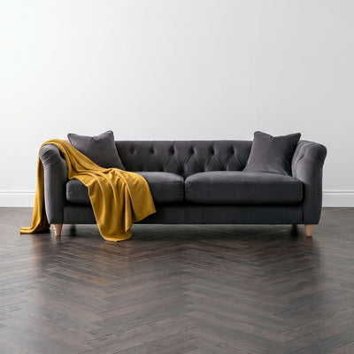 Ashby Blue Chesterfield 3 Seater Sofa
