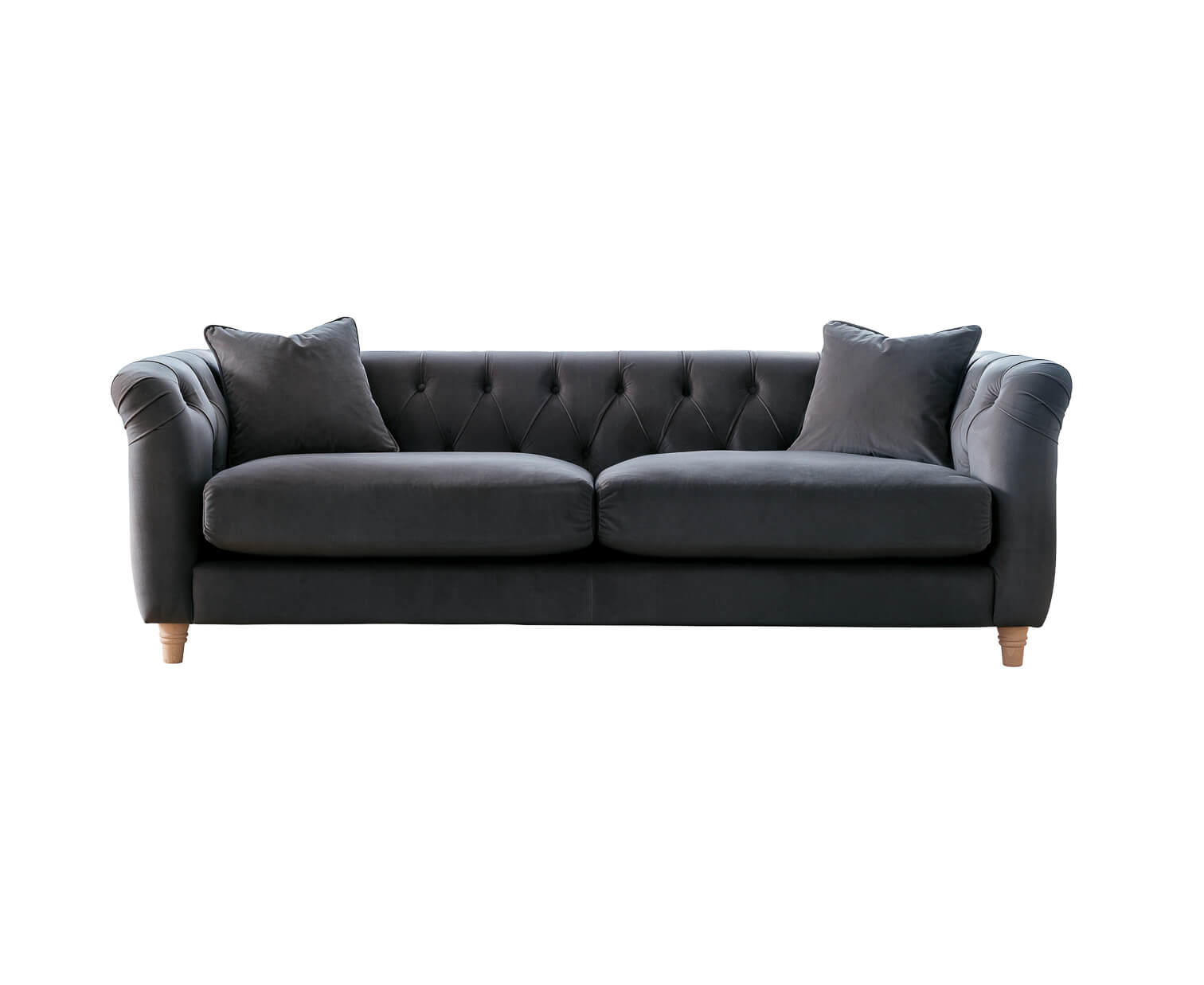 Ashby Blue Chesterfield 3 Seater Sofa