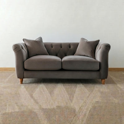 Ashby Brown Chesterfield 2 Seater Sofa