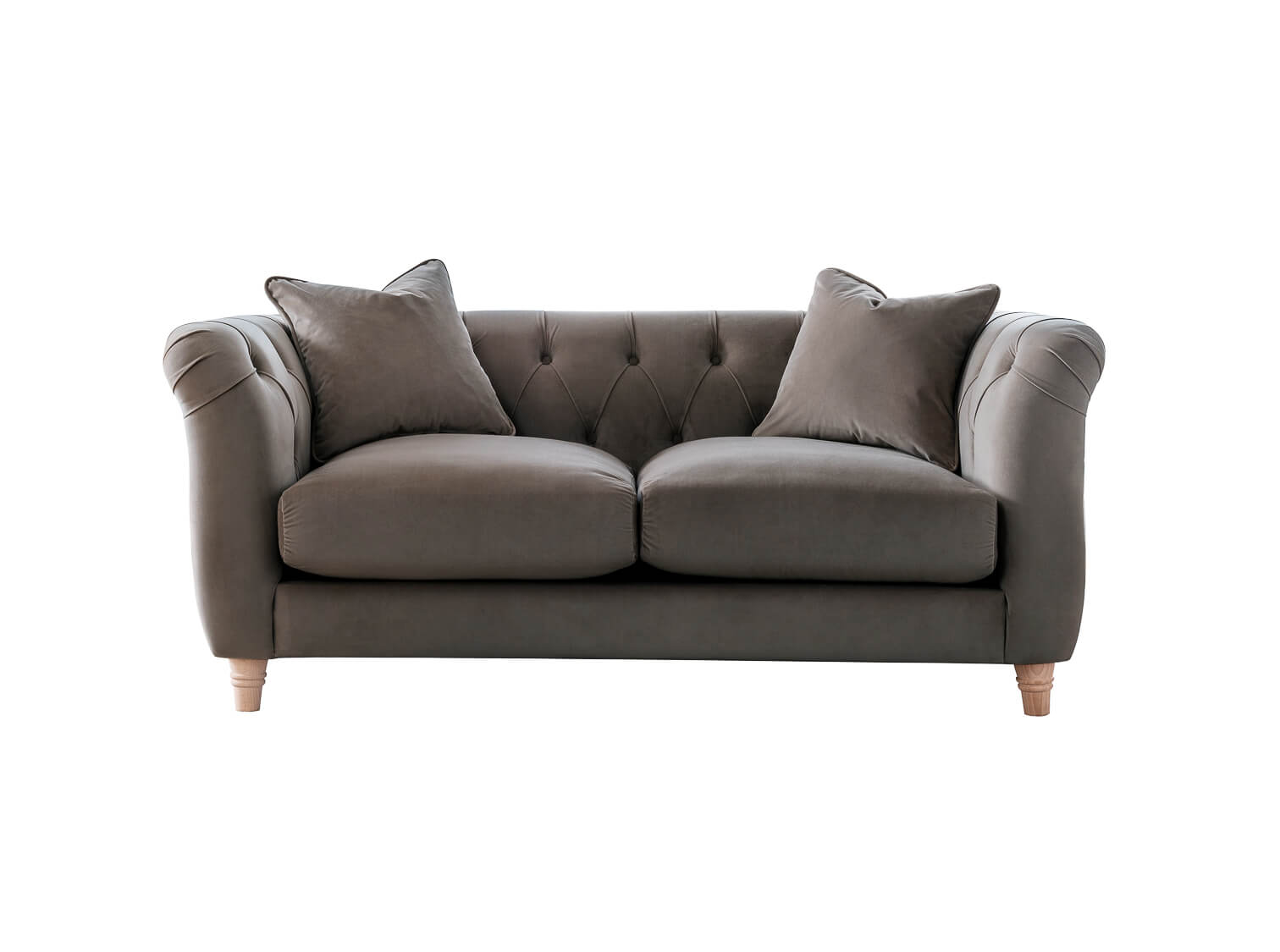 Ashby Brown Chesterfield 2 Seater Sofa