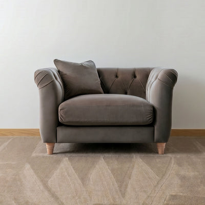 Ashby Brown Chesterfield Armchair
