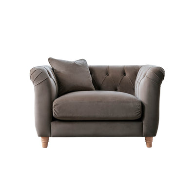 Ashby Brown Chesterfield Armchair