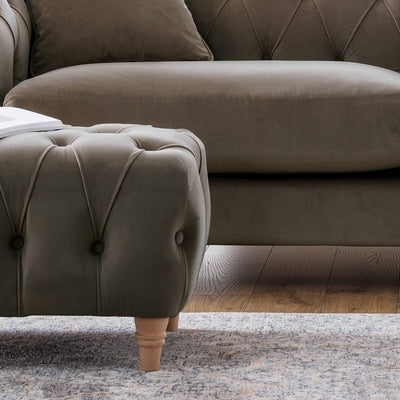 Ashby Brown Chesterfield Footstool