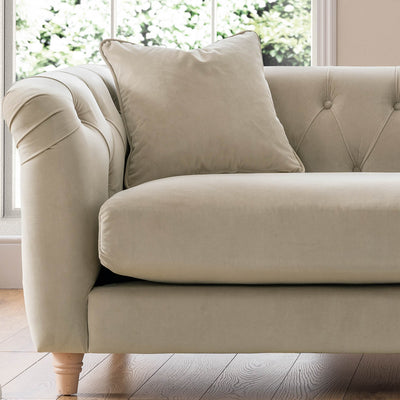 Ashby Beige Chesterfield 2 Seater Sofa