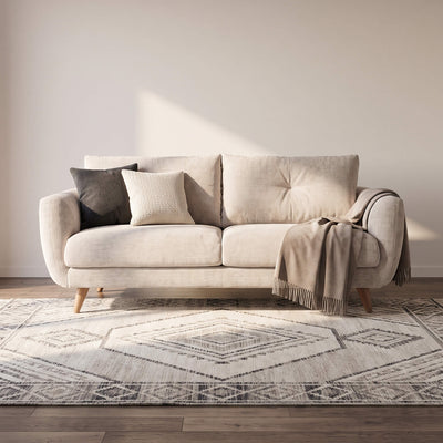 Aston Beige 3 Seater Sofa