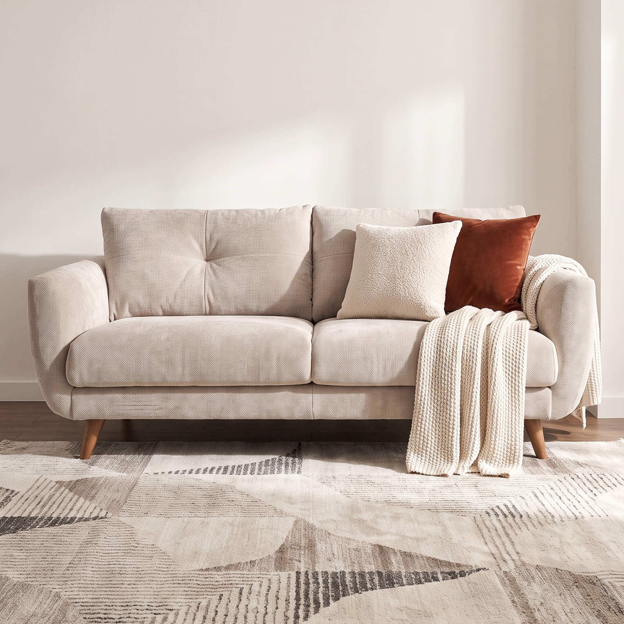Aston Beige 4 Seater Sofa