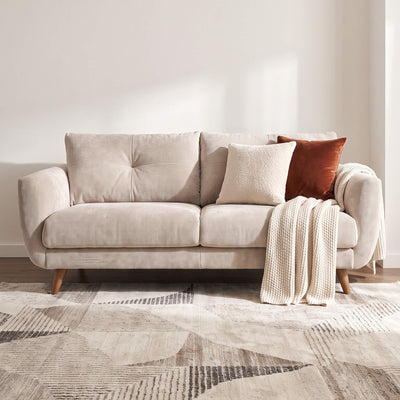 Aston Beige 4 Seater Sofa