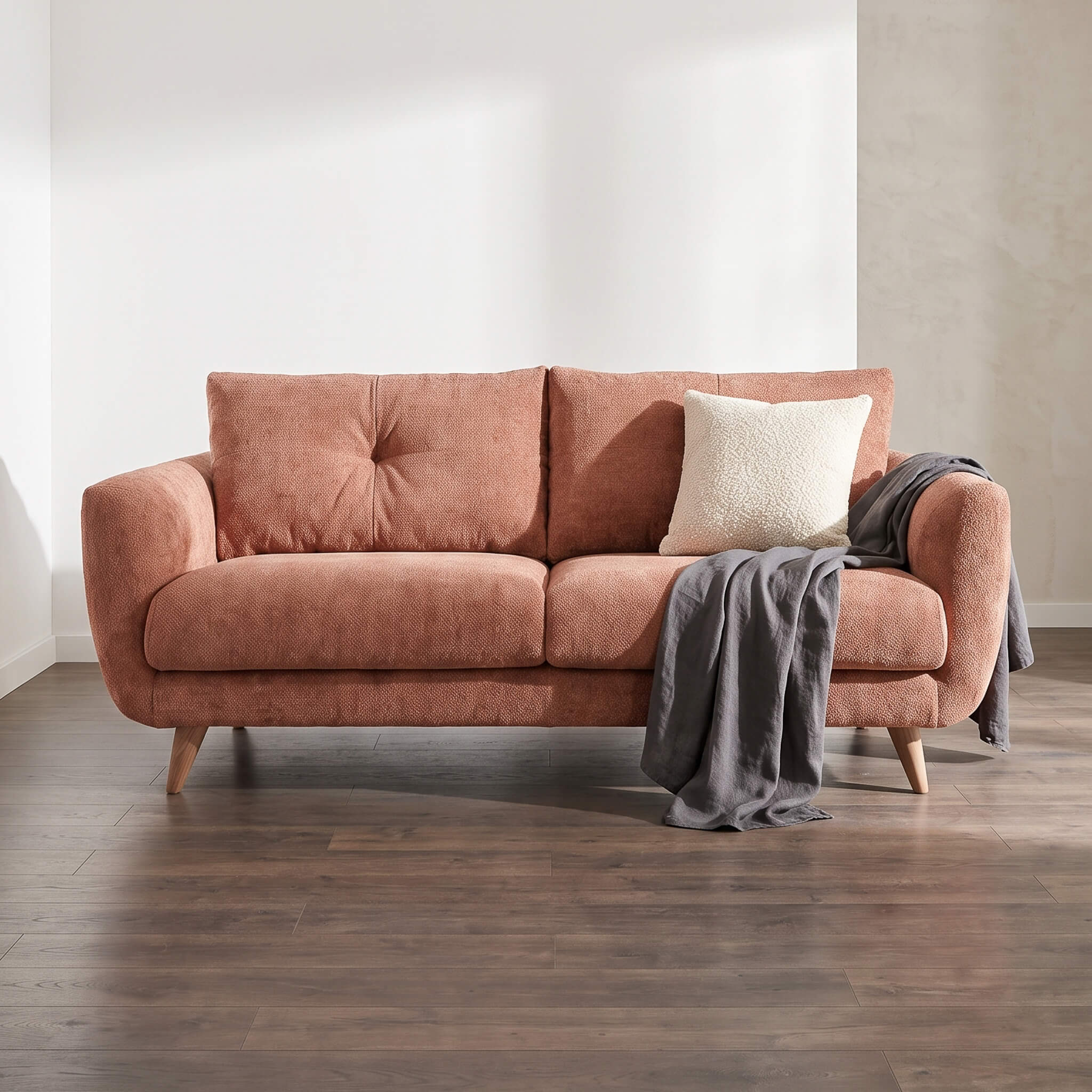 Aston Brown 2 Seater Sofa