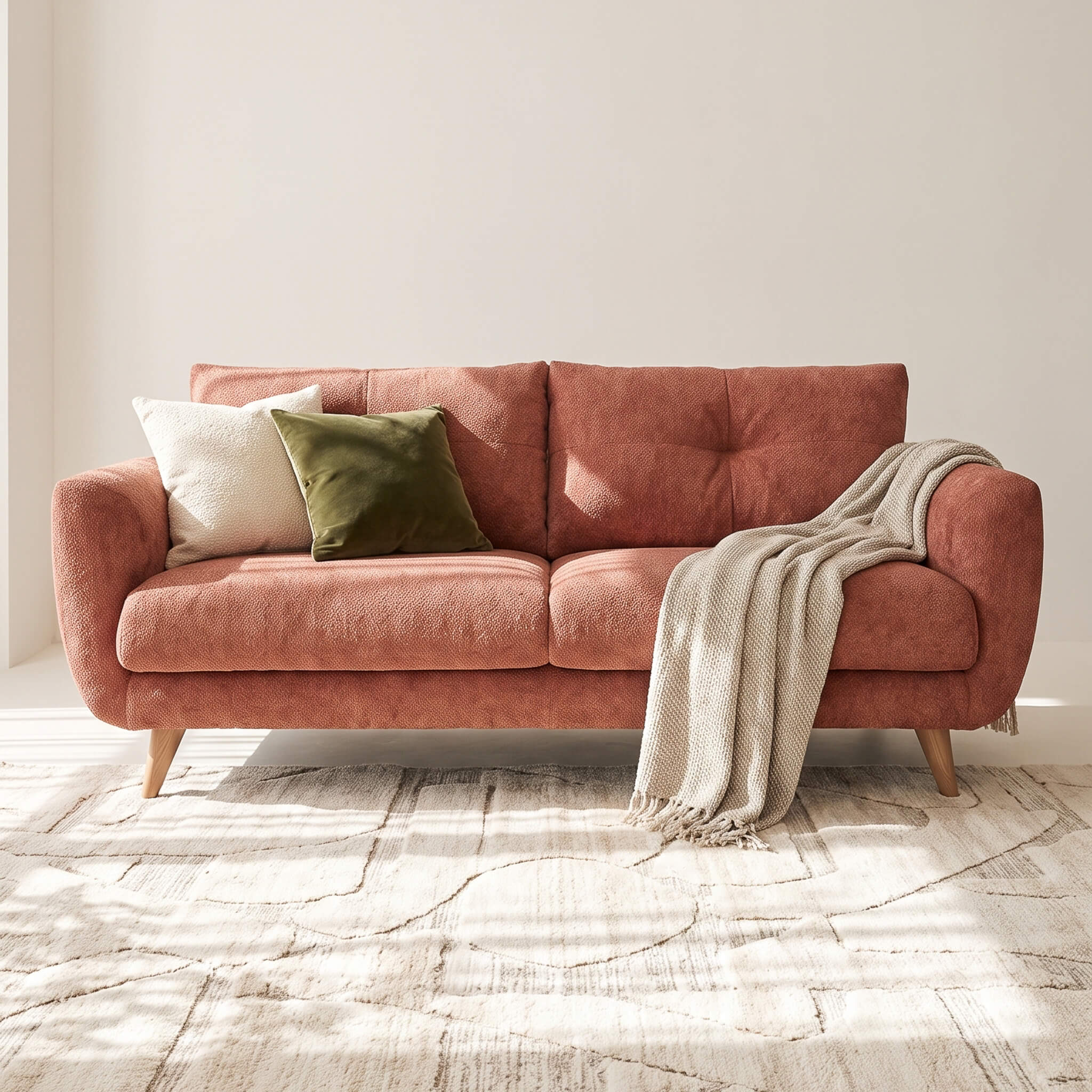 Aston Brown 4 Seater Sofa