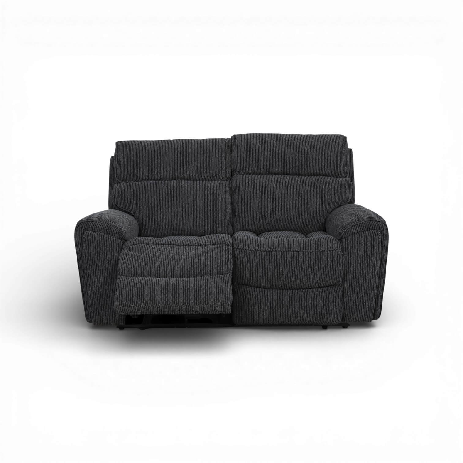 Atlanta Black 2 Seater Power Recliner