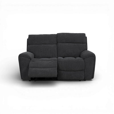 Atlanta Black 2 Seater Power Recliner