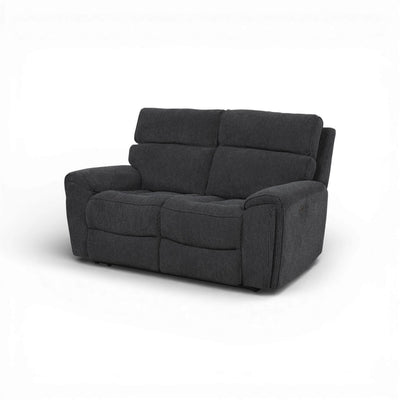Atlanta Black 2 Seater Power Recliner
