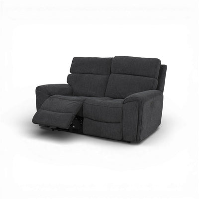 Atlanta Black 2 Seater Power Recliner