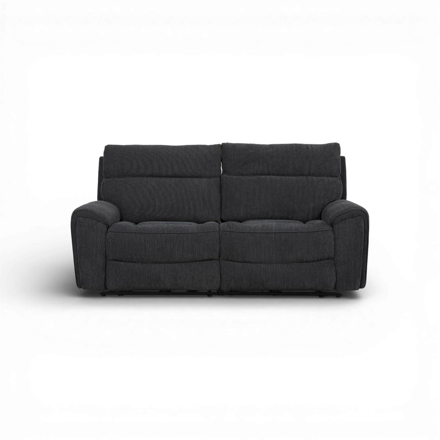 Atlanta Black 3 Seater Power Recliner