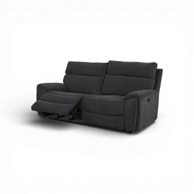 Atlanta Black 3 Seater Power Recliner