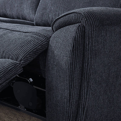 Atlanta Black 2 Seater Power Recliner