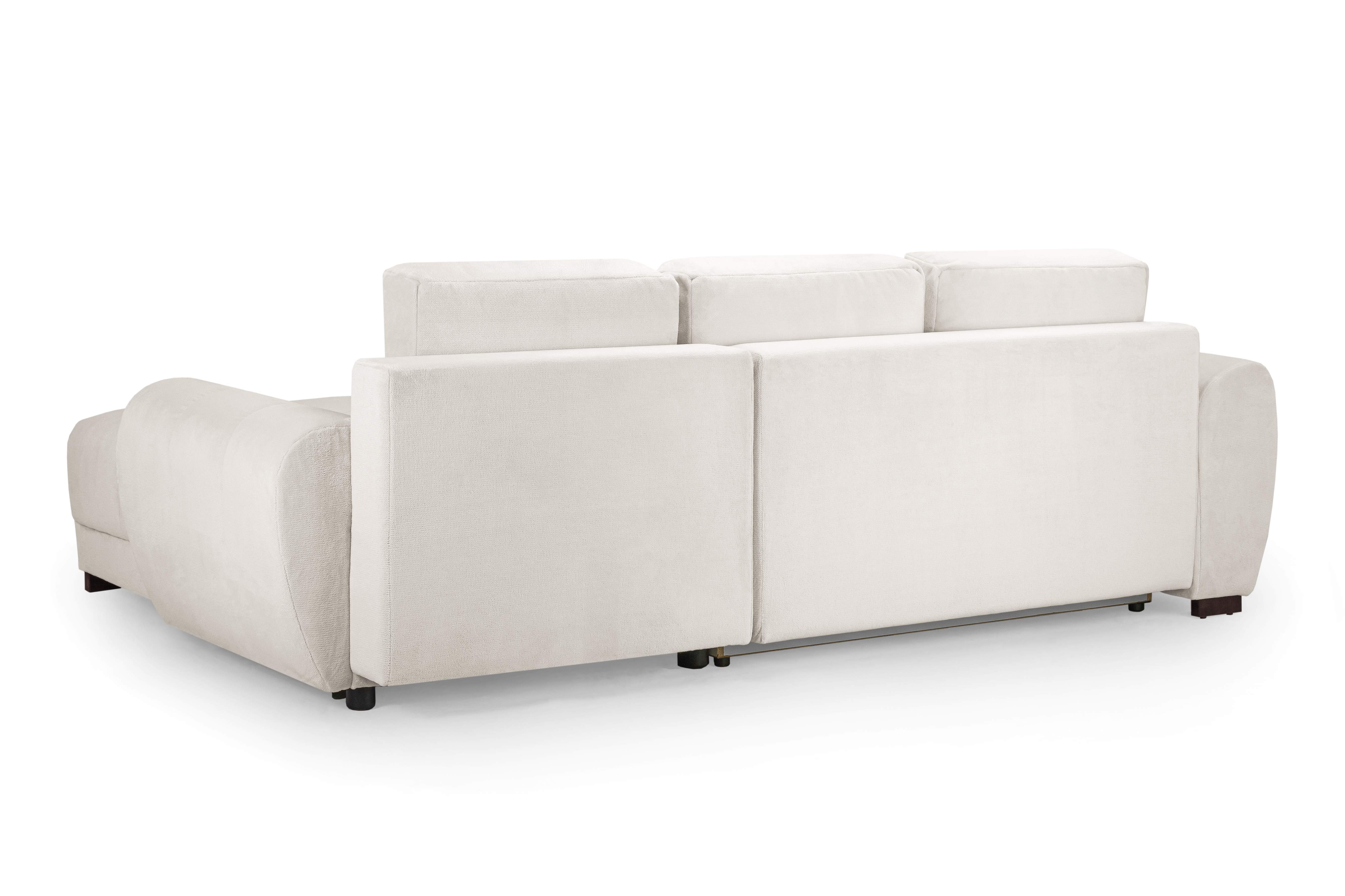 Avoro Cream Corner Sofa Bed