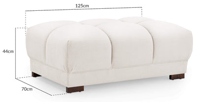 Avoro Cream Footstool