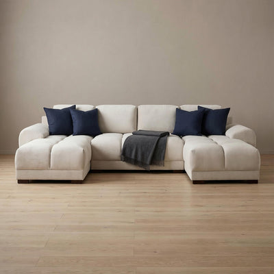 Avoro Cream U Shape Corner Sofa