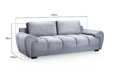 Avoro Grey 3 Seater Sofa
