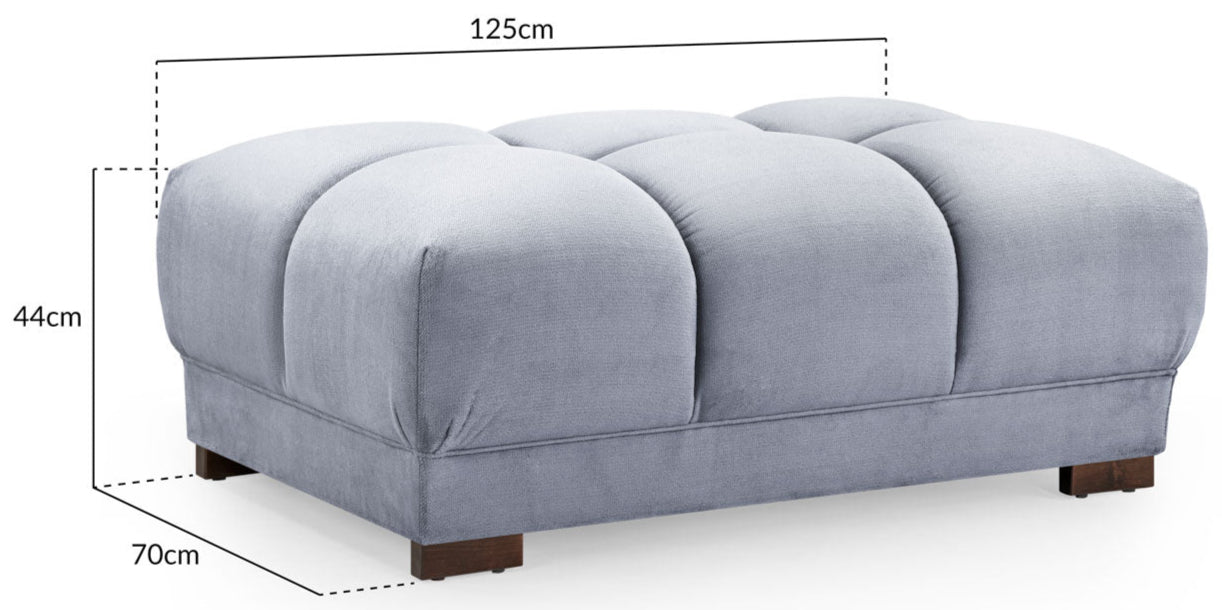 Avoro Grey Footstool