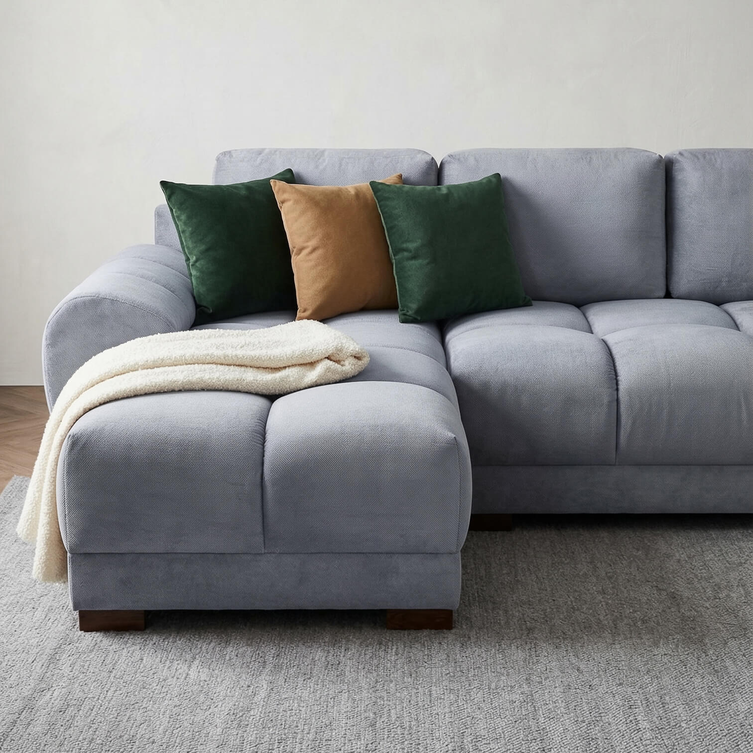 Avoro Grey U Shape Corner Sofa